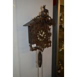 Black Forrest Carved Wood Cuckoo Clock