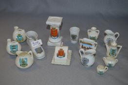 Fourteen Pieces of Hull Crested Ware