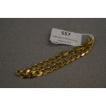 9ct 375 Gold Chain Bracelet - Approx 16.7g