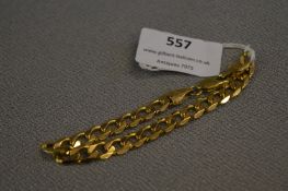 9ct 375 Gold Chain Bracelet - Approx 16.7g