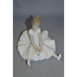 Nao Lladro Figurine - Girl with Flower