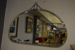 Kidney Shaped Bevelled Edge Wall Mirror