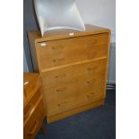 1950's Oak E-Gomme G-Plan Five Height Chest of Drawers