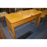 Beech Double School Desk