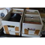 Two Boxes Containing 45rpm Singles - Northern Soul, British Rock and Pop, etc.