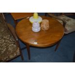 1970's Circular Rosewood Coffee Table