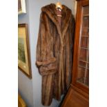 Ladies Knee Length Fur Coat