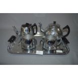 Swan Brand Chrome Five Piece Tea Set