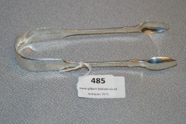 Pair of Hallmarked Silver Sugar Tongs - London 1882, Approx 36g