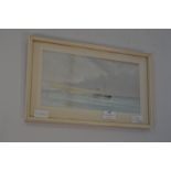 Small Framed Painting by K. Hose circa 1900 - Last Steam Ship on River Humber