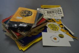Collection of Hull City Related Ephemera Including Newspaper Scrapbooks, Banners, Scarf, etc.