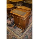 Victorian Walnut Inlaid Davenport