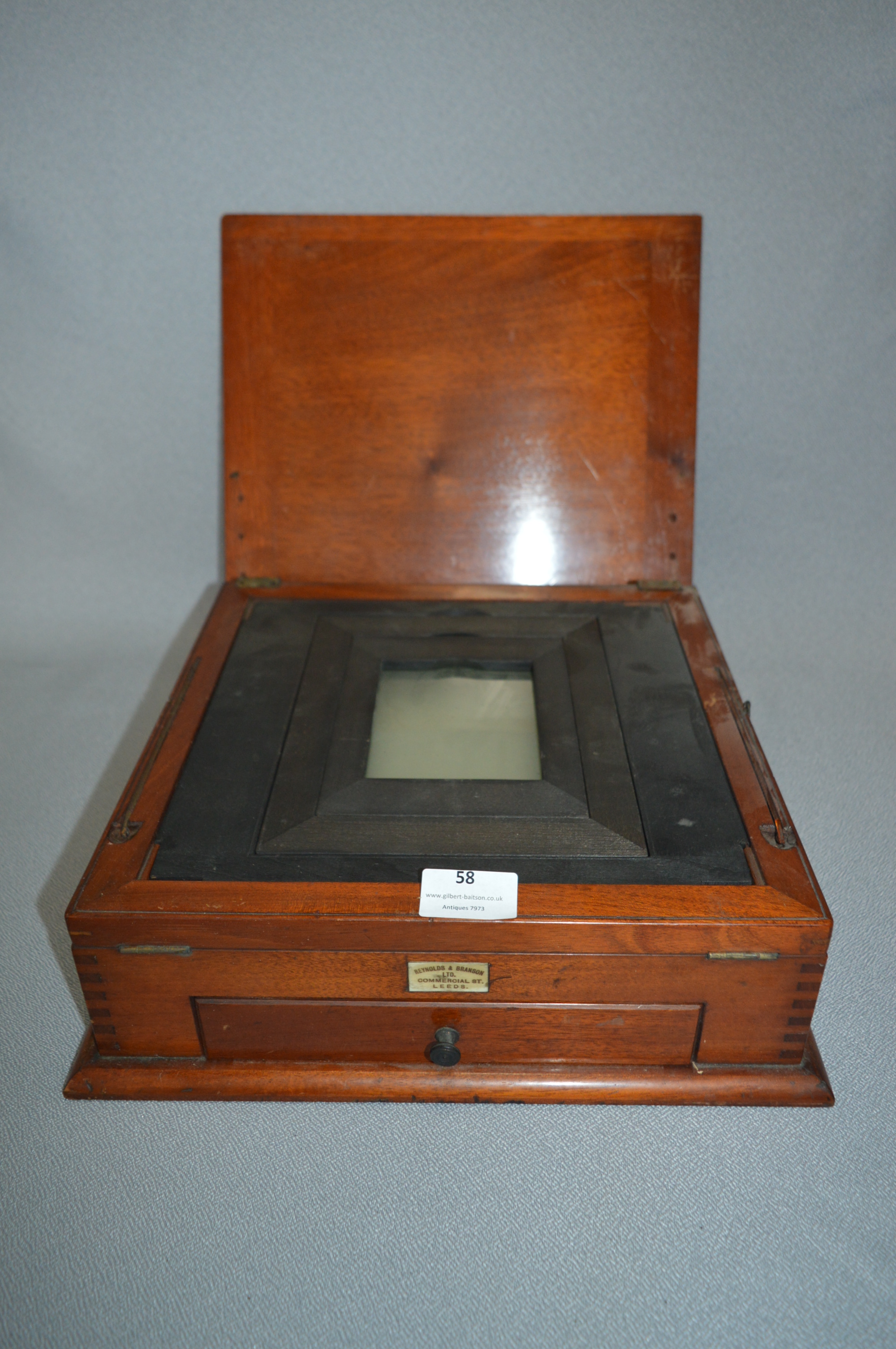 Edwardian Mahogany Cased Photo Viewer by Reynolds & Branson