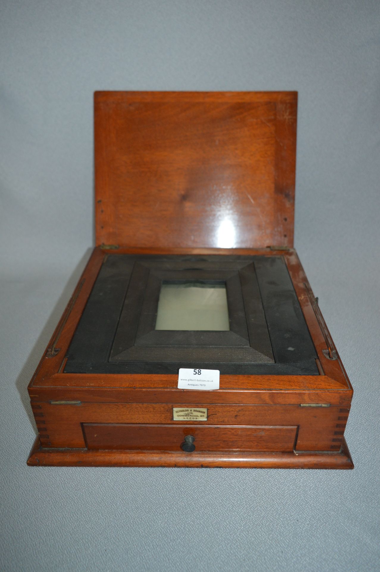 Edwardian Mahogany Cased Photo Viewer by Reynolds & Branson