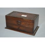 1930's Oak Trinket Box with Drawer