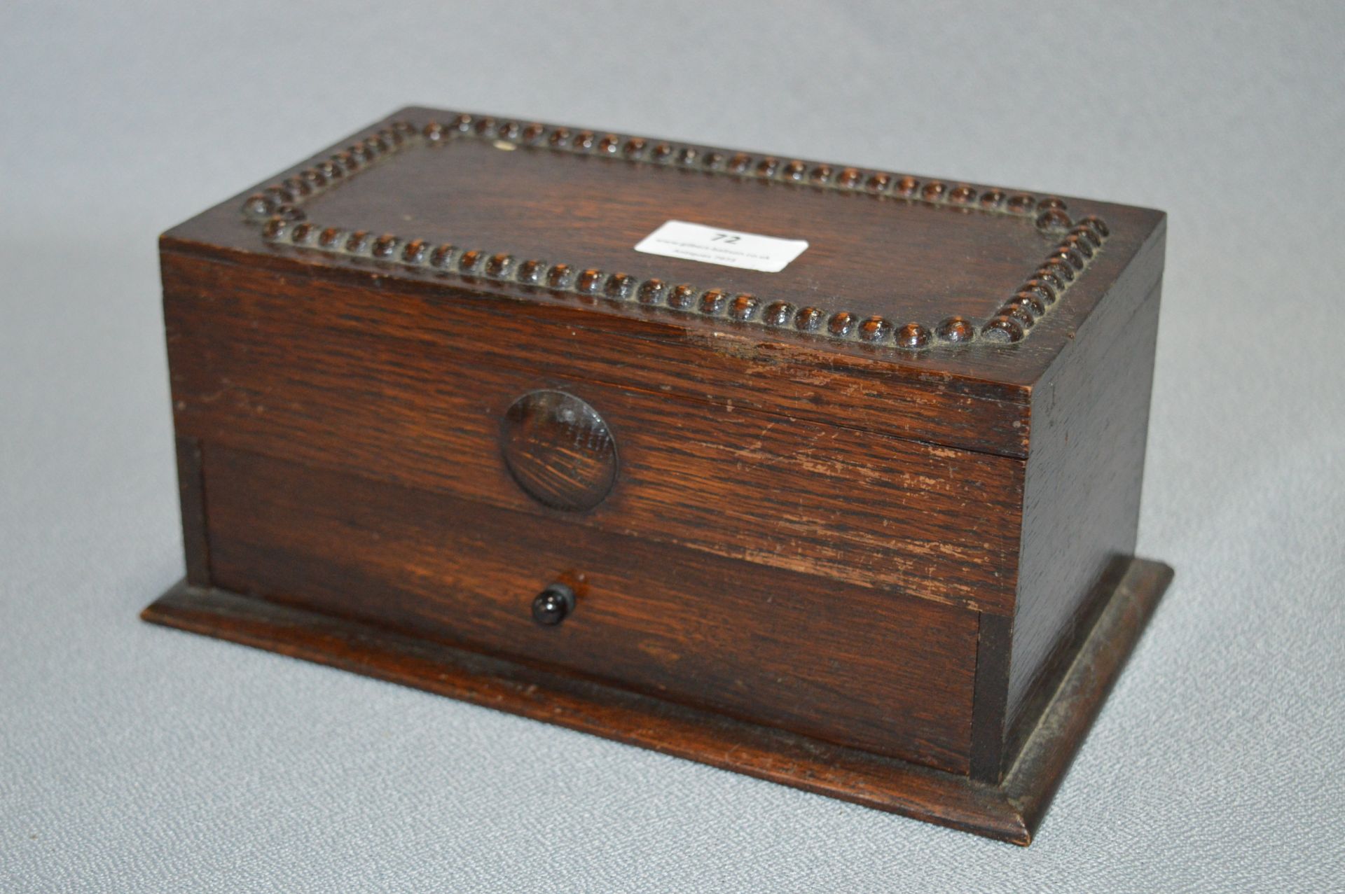 1930's Oak Trinket Box with Drawer