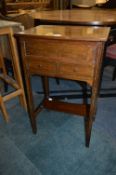 Edwardian Mahogany Inlaid Sewing Work Cabinet