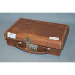 Small Leather Travel Vanity Case