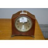 Edwardian Mahogany Inlaid Mantel Clock