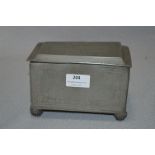 Georgian Pewter Caddy Box