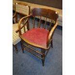 Oak Turned Stickback Elbow Chair