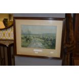 Framed Hunting Print - South Knotts Fox Hounds