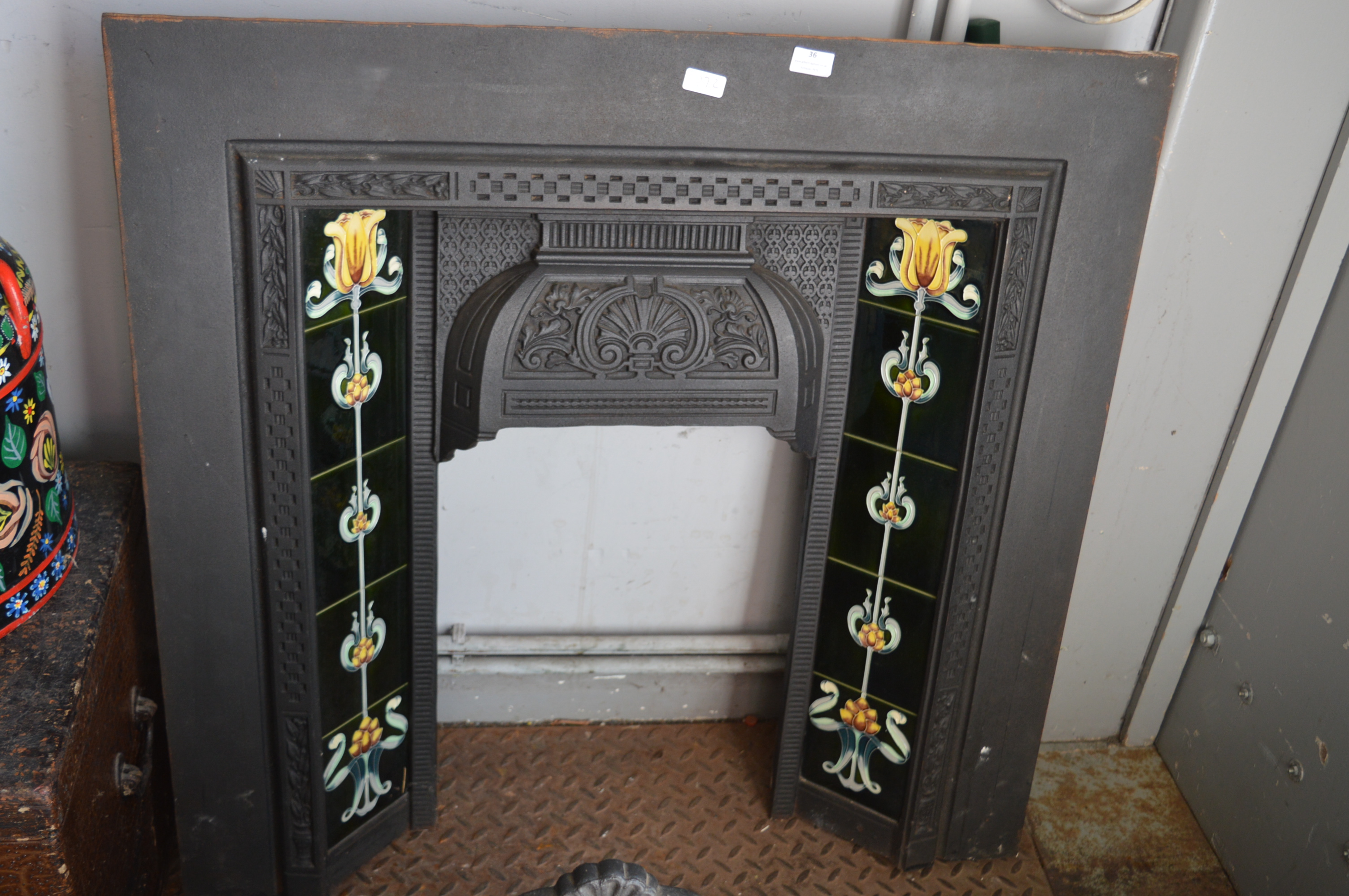 Cast Iron Tiled Fire Insert