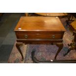 1920's Mahogany Canteen Cabinet on Cabriole Legs