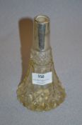 Cut Glass Silver Mounted Scent Bottle - London 1922