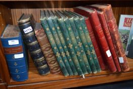 Selection of Leather Bound Books and Others