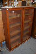 Edwardian Mahogany Five Height Bookcase with Glazed Doors