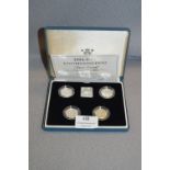 Cased Set of British Silver Proof Coinage 1994 - 1997
