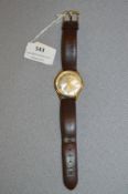 Garrard Automatic 9ct Cased Gentleman's Wristwatch with Leather Strap