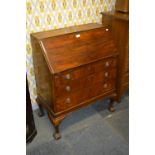 1930's Walnut Bureau on Claw & Ball Feet