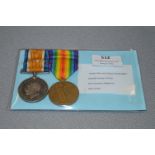WWI Victory and War Medal - Private S. Linton 205498 East Yorkshire Regiment