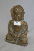 Asian Bronze Figurine - Buddha (22cm Tall)