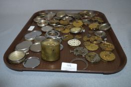 Quantity of Pocket Watch Movements and Cases