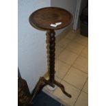 Oak Barley Twist Plant Stand