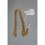 9ct Gold Chain Necklace - Approx 9.7g