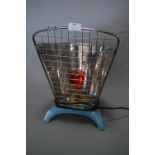 Enamelled Metal and Chrome Heater Lamp