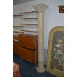 Pair of Wood Corinthian Columns 6'9" tall