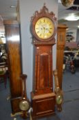 Victorian Mahogany and Walnut Cased Grandfather Clock J & W Orr of Airdrie