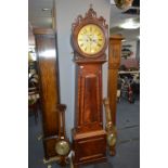 Victorian Mahogany and Walnut Cased Grandfather Clock J & W Orr of Airdrie