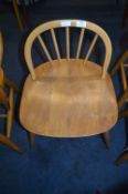 Ercol Windsor Low Back Chair Blue Badge