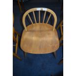 Ercol Windsor Low Back Chair Blue Badge