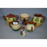 Collection of Torquay Motto Ware Teapot, Jugs, etc.