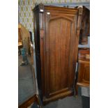 Oak Single Wardrobe with Carved York Rose Decoration