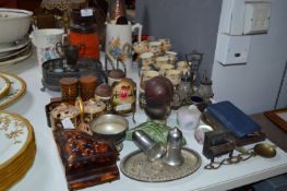 West German Vases, Jugs, Plated Ware, Hornsea Condiments, Novelty Egg Cups, etc.