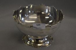 Hallmarked Solid Silver Bowl - Birmingham 1919, Approx 361g