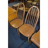 Pair of Ercol Windsor Highback Dining Chairs